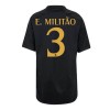 Maillot de Supporter Real Madrid E. Militao 3 Troisième 2023-24 Pour Enfant